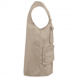 Gilet polycoton multipoches doublé unisexe 