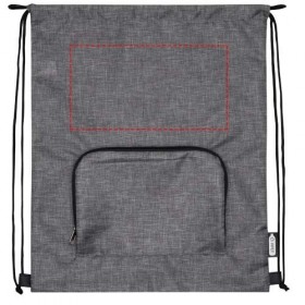 Sac pliable 7 L recyclé avec cordon de serrage Ash 