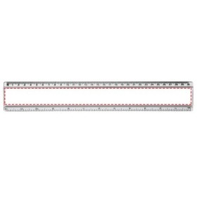 Règle en plastique Ellison 30 cm avec insertion de papier décoratif 