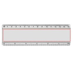 Règle en plastique Ellison 15 cm avec insertion de papier décoratif 
