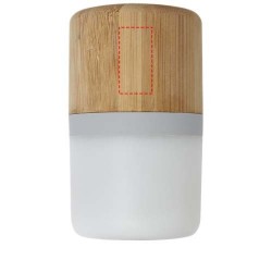 Haut-parleur Bluetooth® Aurea en bambou avec lumière 