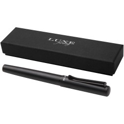 Stylo plume Lucetta en aluminium recycléCouleur:Noir