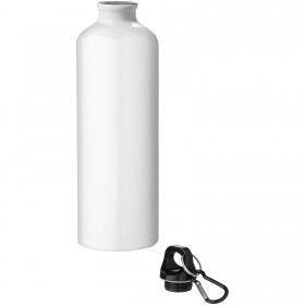 Bouteille d'eau Oregon de 770 ml en aluminium recyclé certifié RCS avec mousqueton 