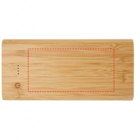 Batterie de secours Tulda de 10,000 mAh en bambou 