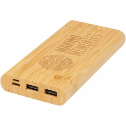 Batterie de secours Tulda de 10,000 mAh en bambou 