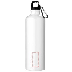 Bouteille d'eau Oregon de 770 ml en aluminium recyclé certifié RCS avec mousqueton 
