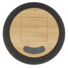 Haut-parleur Bluetooth® et tapis de charge sans fil Ecofiber en bamboo/RPET 