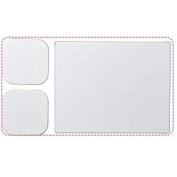 Ensemble de tapis de souris et de dessous de verre Brite-Mat® 3 