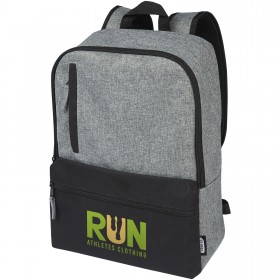 Sac à dos pour ordinateur portable Reclaim 15" recyclé GRS bicolore de 14 L 