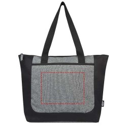 Sac shopping Reclaim recyclé GRS bicolore à fermeture éclair de 15 L 