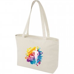 Sac shopping zippé coton 320 g/m² Ningbo 15L 