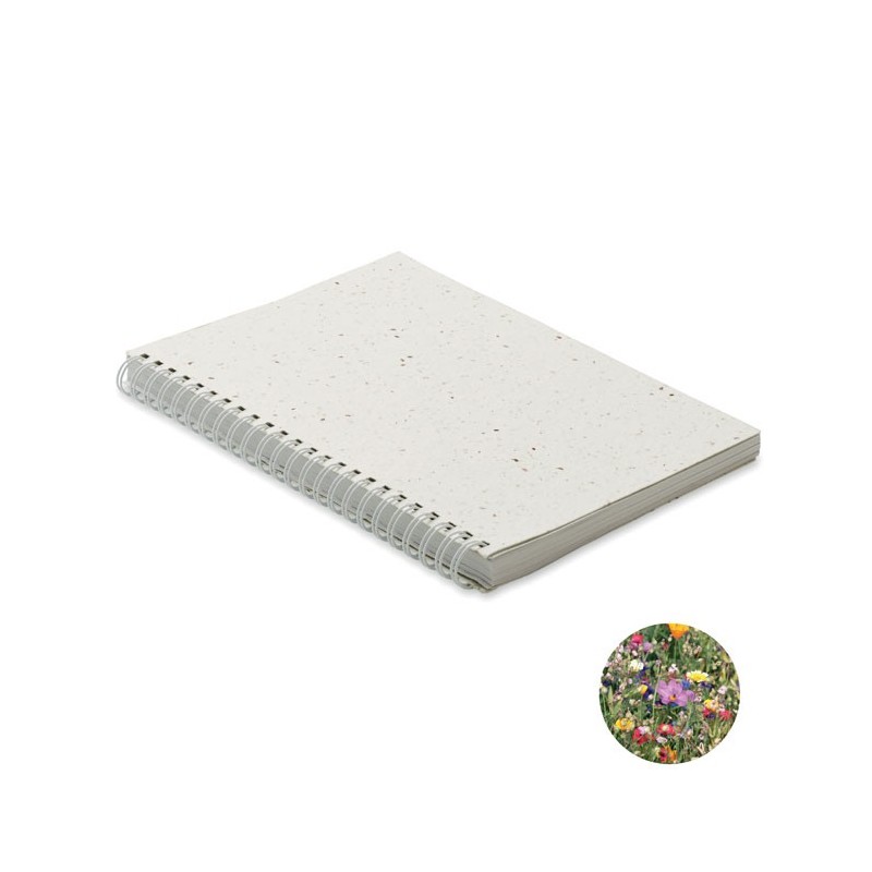 Carnet A5 couv. papier semence Seed Ring 