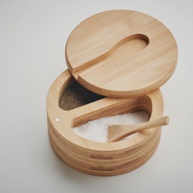 Boîte à sel et poivre bambou S&P 