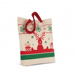 Sac shopping avec motifs de Noël 