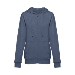 THC AMSTERDAM WOMEN Sweat-shirt pour femme, avec fermeture zippée et capuche 