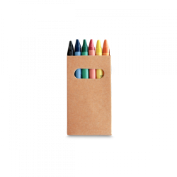 EAGLE Boîte avec 6 crayons de cire 