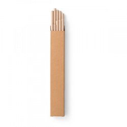 LAMONE Lot de 10 pailles en papier kraft 