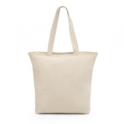 HACKNEY Sac 100% coton avec fermeture éclair 