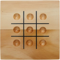 Jeu de morpion Strobus en bois 