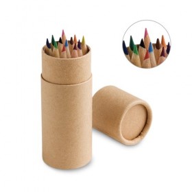  Boîte avec 12 crayons de couleur CYLINDER 