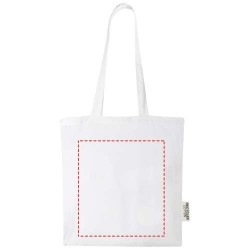 Sac shopping Madras en coton certifié GRS de 140 g/m2 de 7 L 
