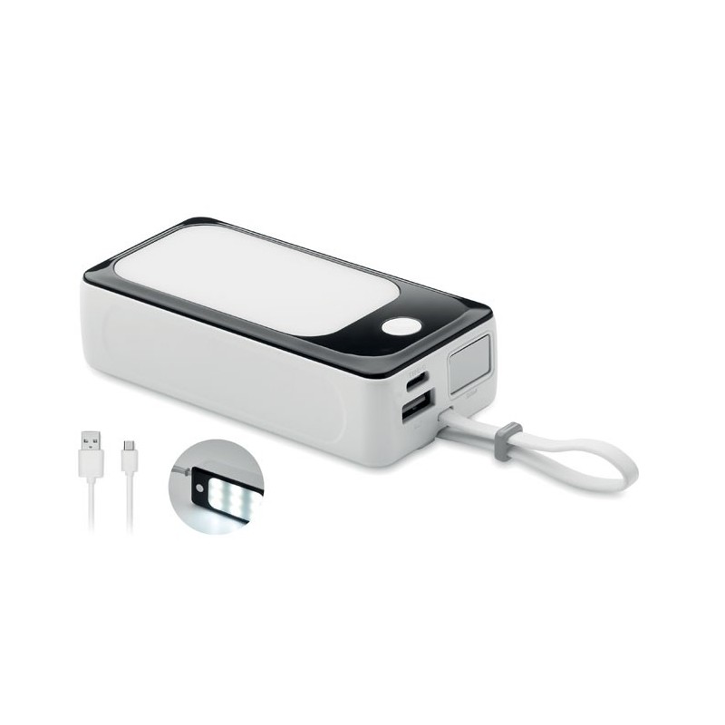 Powerbank de 10000 mAh avec COB Powlight + 