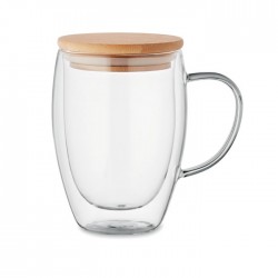 Mug en verre double paroi 350ml Tirol 