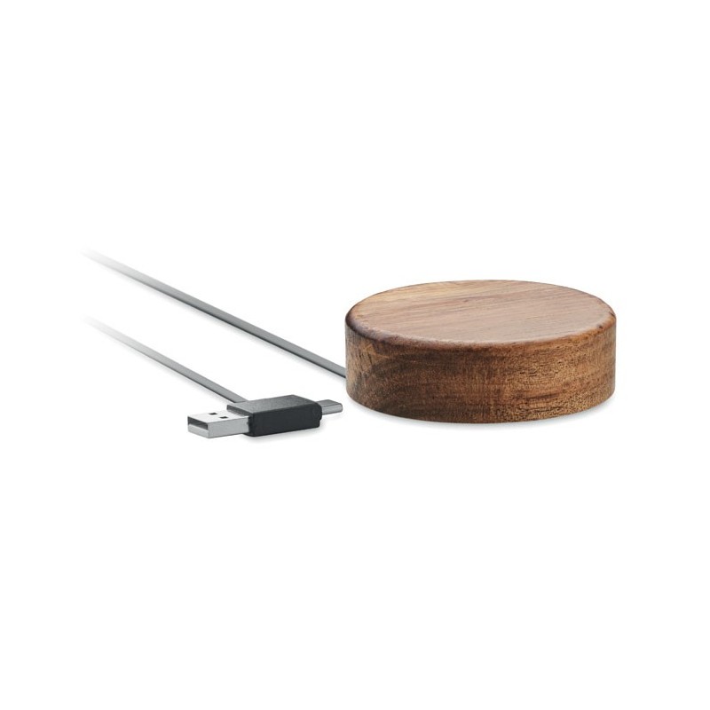 Chargeur sans fil en acacia Acaless 