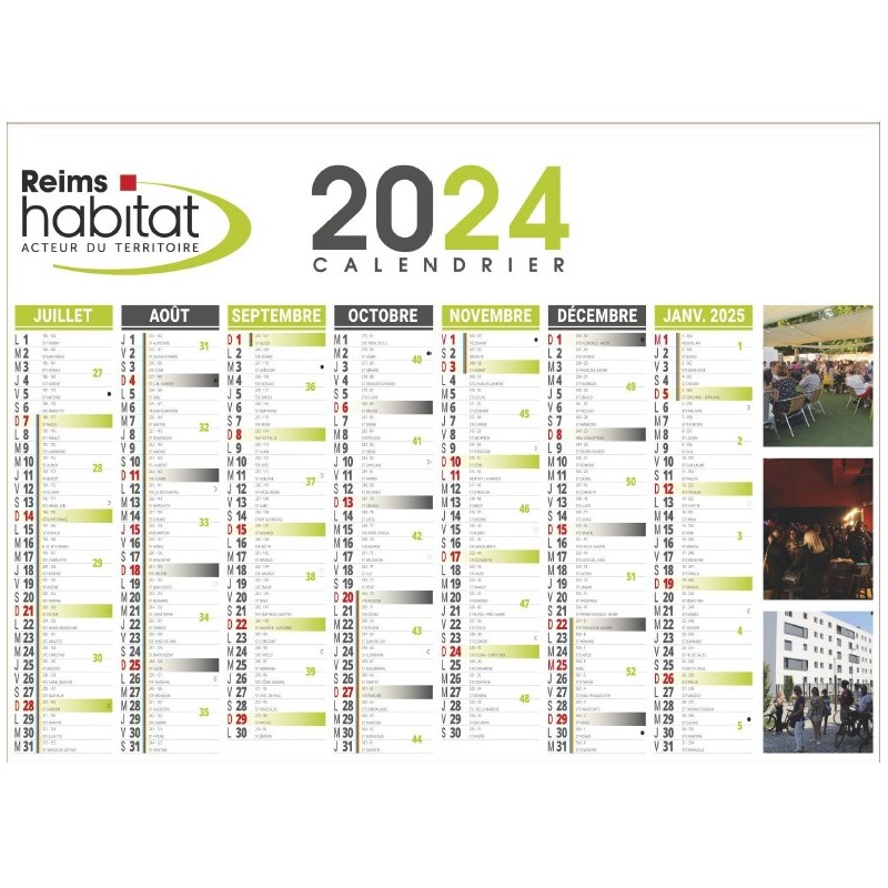 Calendrier Bancaire Personnalisé 2024 