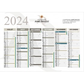 Calendrier Bancaire Personnalisé 2024 