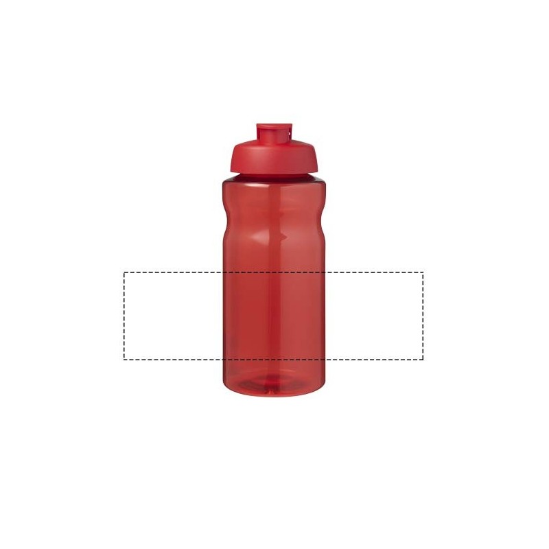 Bouteille de sport H2O Active® Eco Big Base de 1 litre à couvercle rabattable 