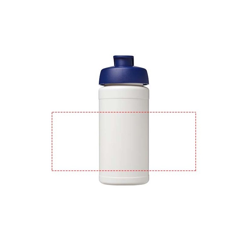 Bouteille de sport Baseline de 500 ml recyclée avec couvercle rabattable Bouteille de sport Baseline de 500 ml recyclée avec couvercle rabattable