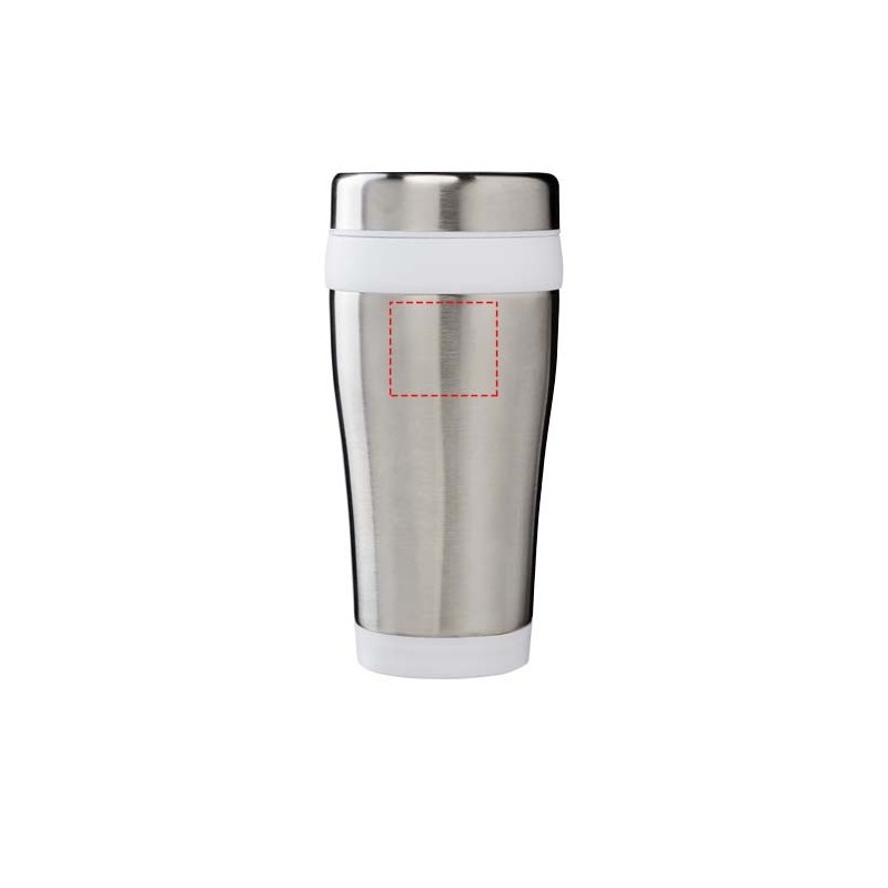 Gobelet avec isolation Elwood de 410 ml en acier inoxydable recyclé certifié RCS 