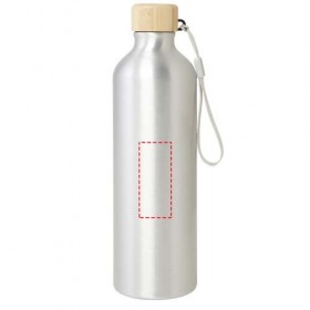 Bouteille d'eau Malpeza de 770 ml en aluminium recyclé certifié RCS 