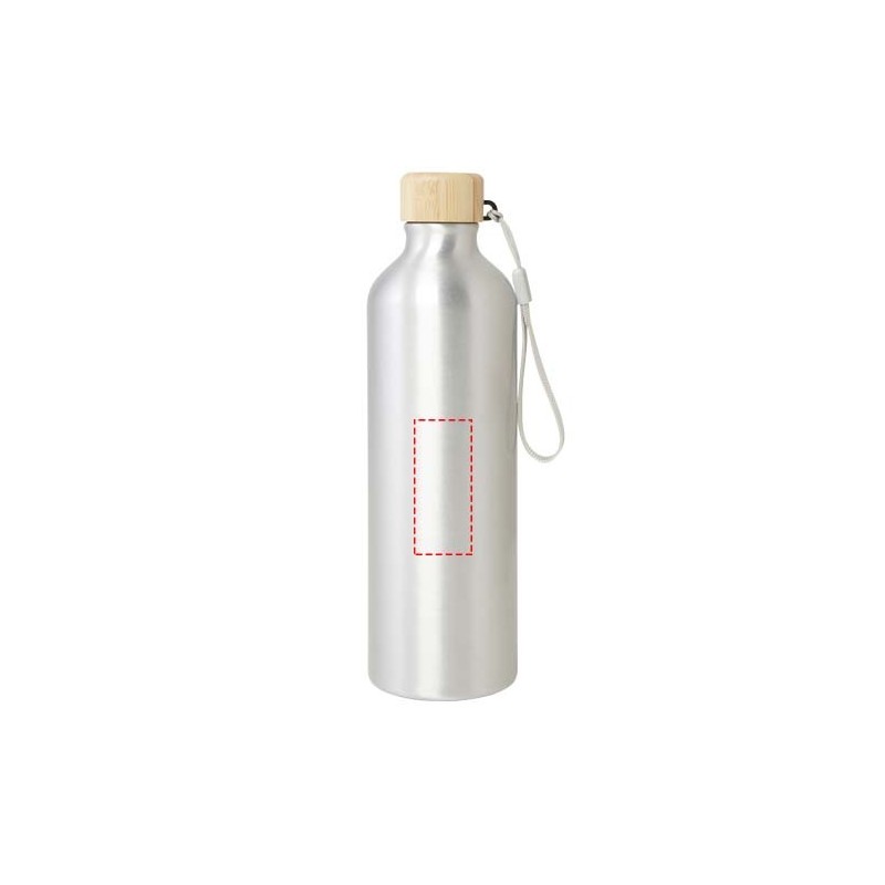 Bouteille d'eau Malpeza de 770 ml en aluminium recyclé certifié RCS 