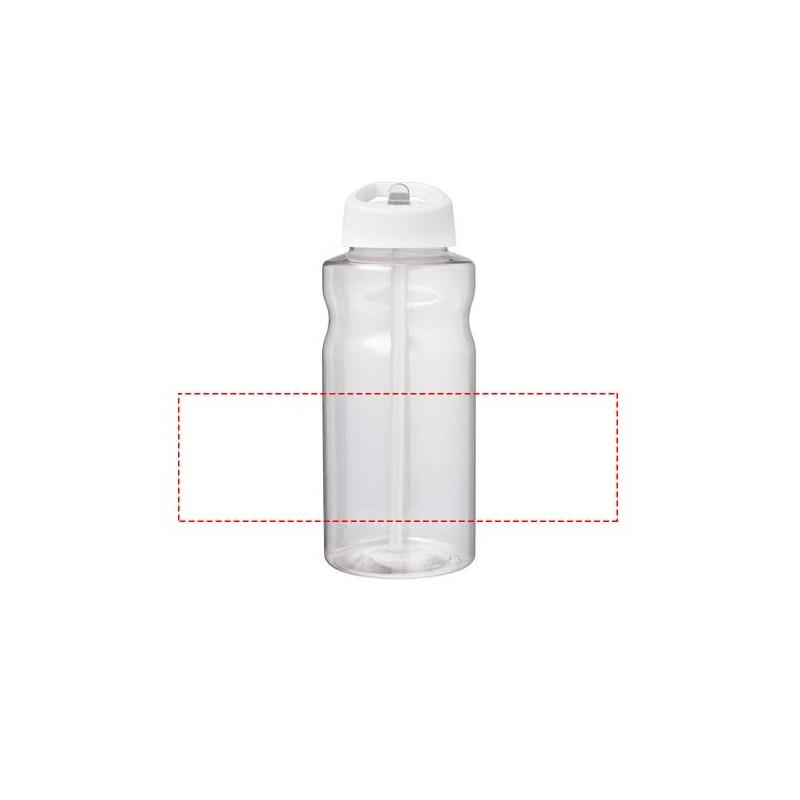 Bouteille de sport H2O Active® Big Base de 1 litre avec couvercle à bec verseur 