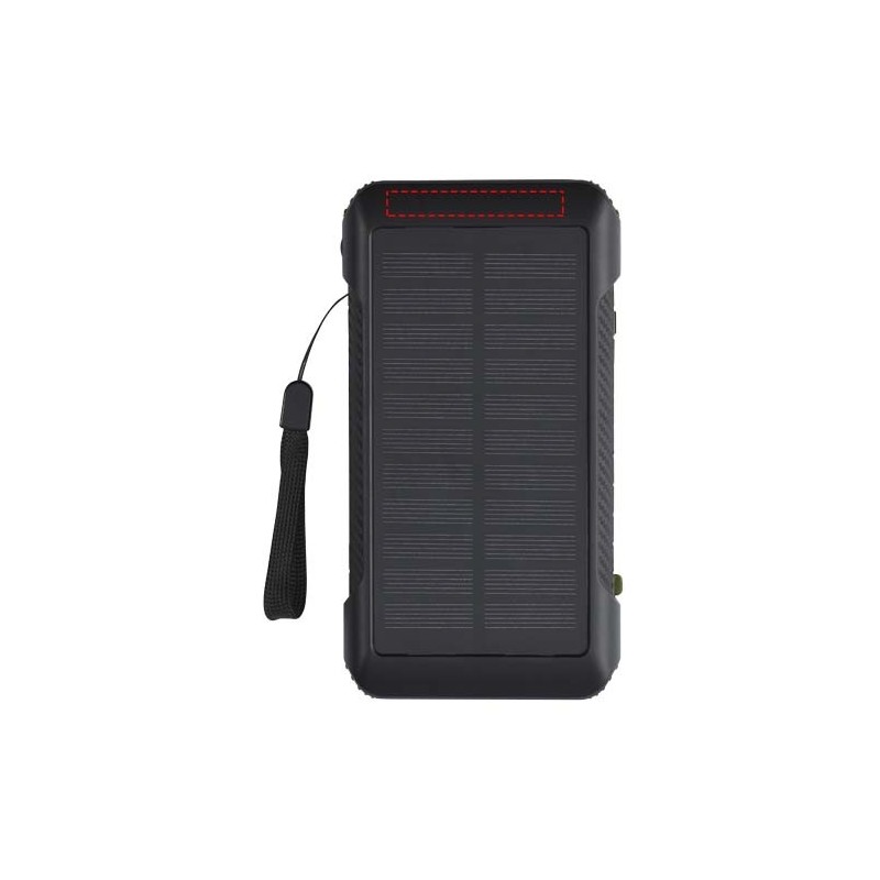 Batterie de secours Soldy solaire à dynamo en plastique recyclé RCS de 10 000 mAh 