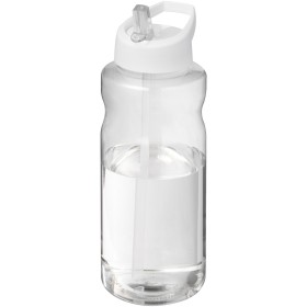 Bouteille de sport H2O Active® Big Base de 1 litre avec couvercle à bec verseurCouleur:Blanc