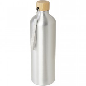 Bouteille d'eau Malpeza de 1 000 ml en aluminium recyclé certifié RCS 