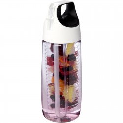 Bouteille de sport HydroFruit de 700 ml en plastique recyclé avec couvercle à bascule et infuseur 