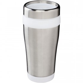 Gobelet avec isolation Elwood de 410 ml en acier inoxydable recyclé certifié RCS 