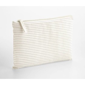 Bagagerie Striped Organic Cotton Accessory Pouch 