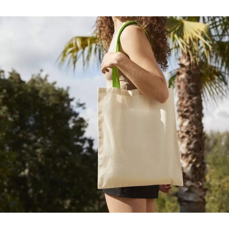 Sac shopping aux anses contrastées 