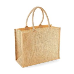 Sac shopping en toile de jute scintillant 