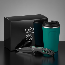 Coffret De Chauffeur Ii: Mug à Café Nordic 350 Ml et Couteau De Sécurité