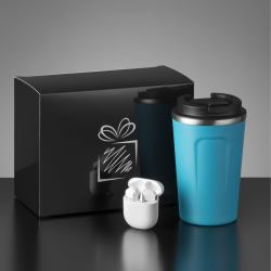 Coffret De Détente I Mug Et Écouteurs Bluetooth