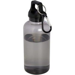 Bouteille d'eau Oregon de 400 ml en plastique recyclé avec mousqueton 