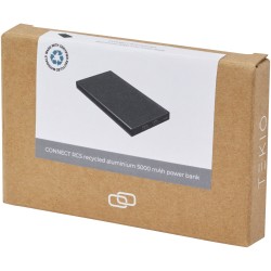 Batterie de secours Connect de 5 000 mAh en aluminium recyclé certifié RCS 