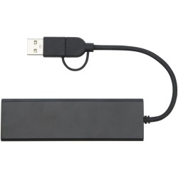Concentrateur USB 2.0 Rise en aluminium recyclé certifié RCS 