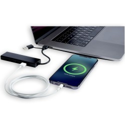 Concentrateur USB 2.0 Rise en aluminium recyclé certifié RCS 
